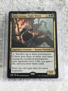 5/$20 Mint 2022 MTG Baba Lysaga, Night Witch Rare Card 266/361 Deckmaster!!